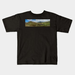 Panorama of Glen Shee in Perthshire, Scotland Kids T-Shirt